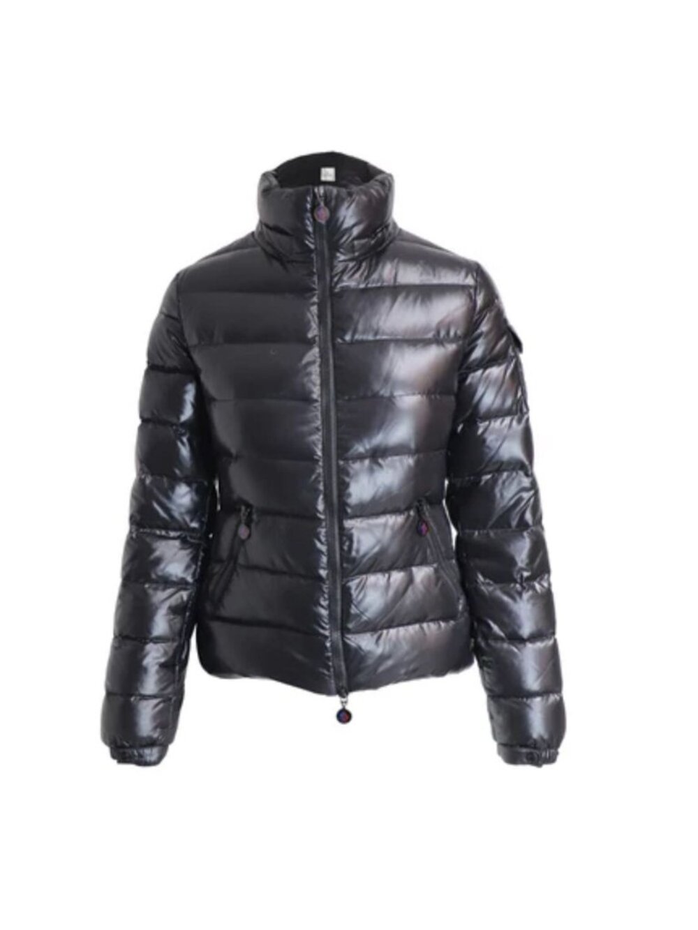Moncler Women's Black Nylon Down Short Jacket Authentic Tag Size 1 Small 2978 - Picture 16 of 16